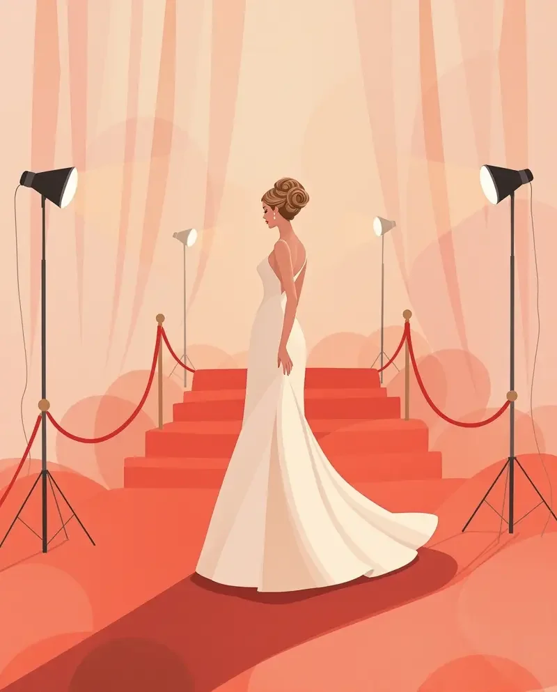 林晚晴红毯造型刷屏，优雅天鹅颈与复古盘发惊艳全场